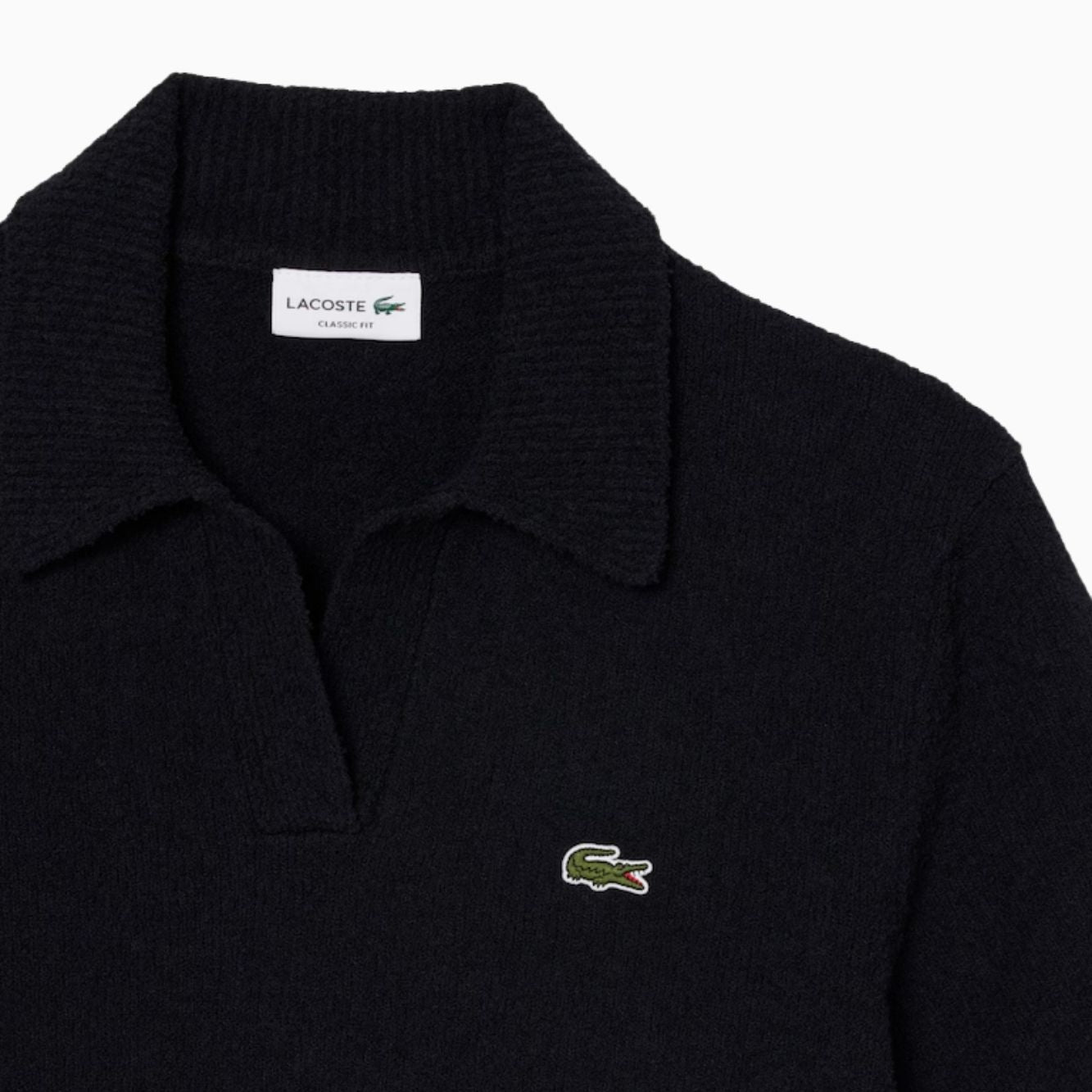 Polo in maglia bouclè