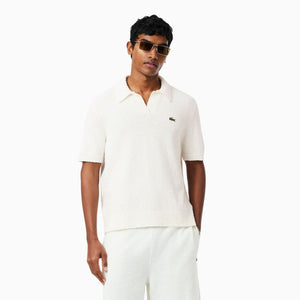 Polo in maglia bouclè