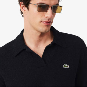Polo in maglia bouclè