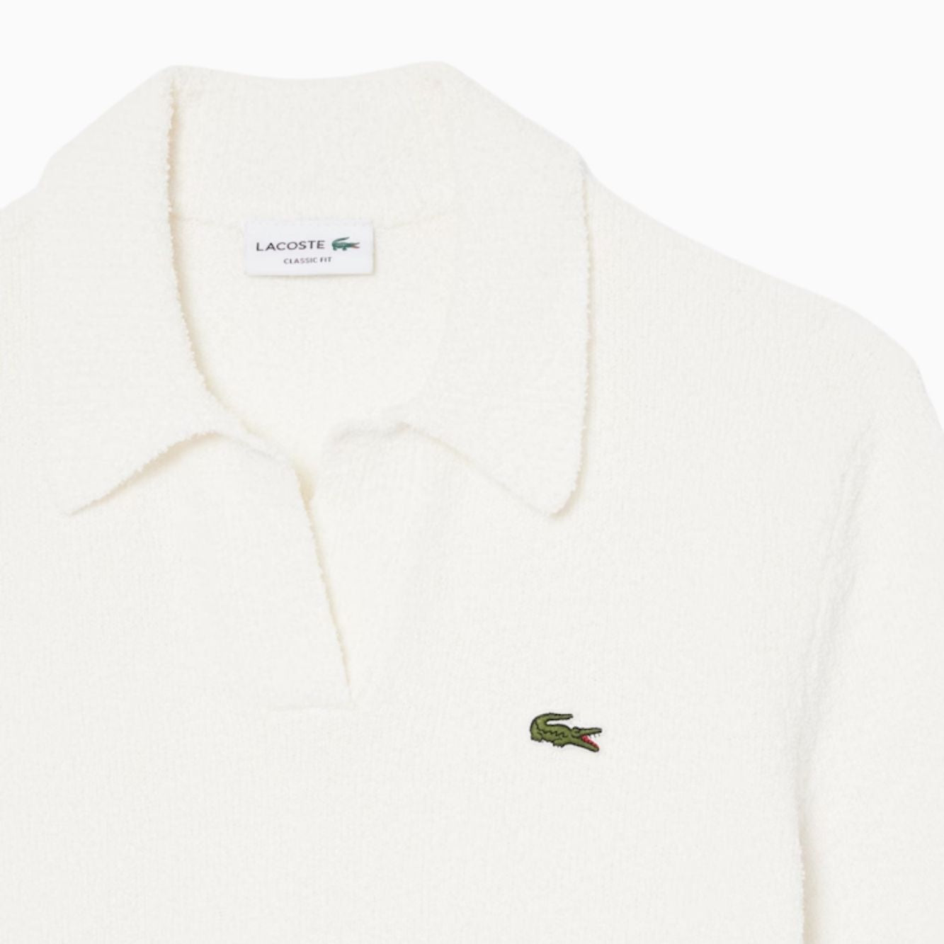 Polo in maglia bouclè