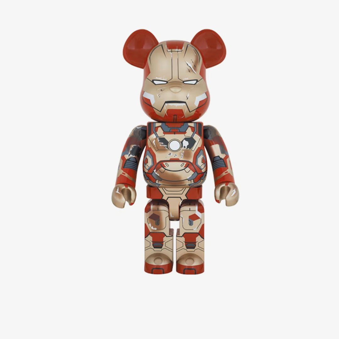 BEARBRICK X IRON MAN MARK XLII DAMAGED 1000%